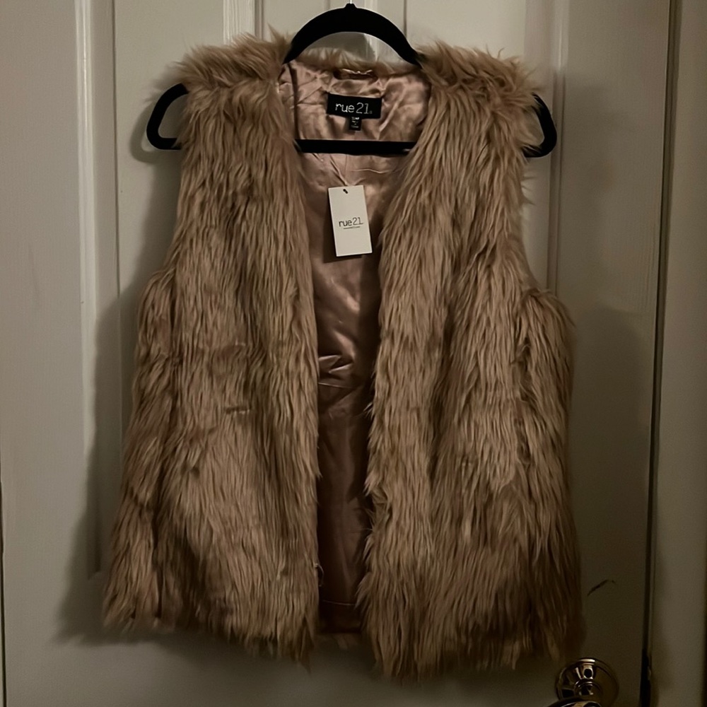 Rue21 Pink fur vest